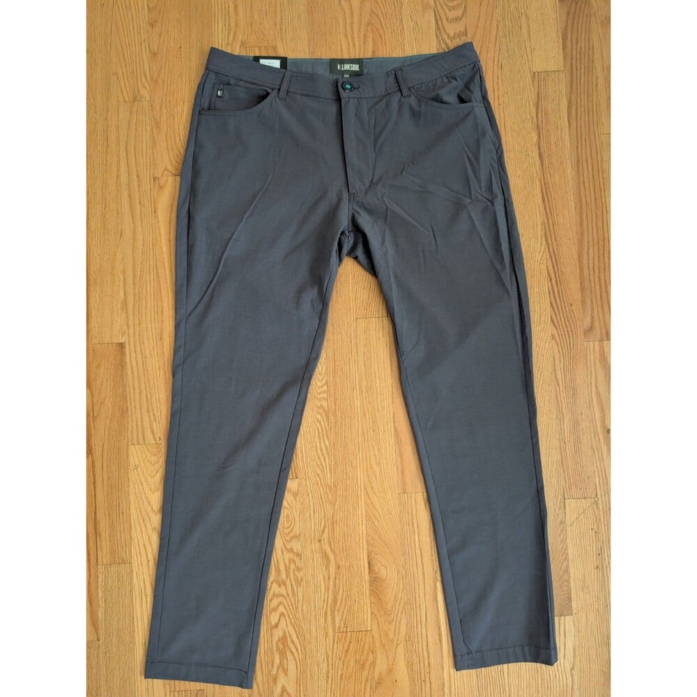 NEW Linksoul Pants Mens 36R Boardwalker 36 X 32 Performance Stretch Golf NWT